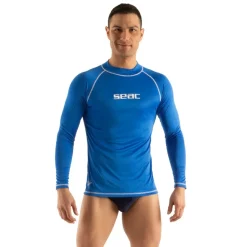 Rash guard Seac sub Homme T-sun Long - Bleu
