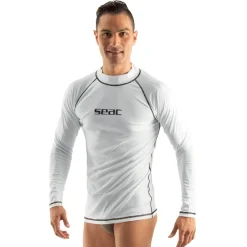 Rash guard Seac sub Homme T-sun Long - Blanc