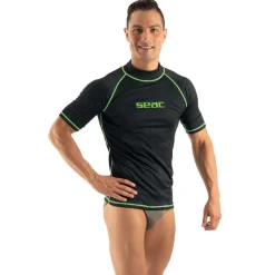 Rash guard Seac sub Homme T-sun Short - Noir