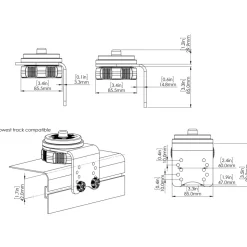 Receveur lateral Railblaza Hexx Track Mount