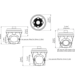 Receveur tube Railblaza Hexx Rail Mount 32-41 mm