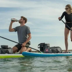 Red paddle thermos