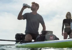 Red paddle thermos