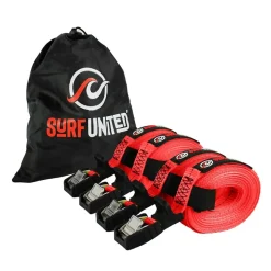 Sangle d'arrimage Surf United par 4 Rouge 4M X 25MM