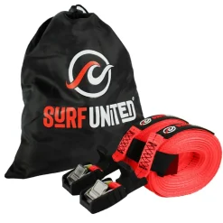 Sangle d'arrimage Surf United par 2 Rouge 4M X 25MM