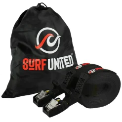 Sangle d'arrimage Surf United par 2 Noir 4M X 25MM