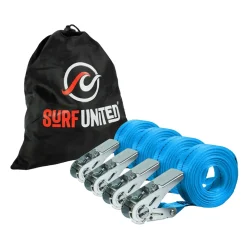 Sangles à cliquet Surf United par 4 Bleu 5M X 25MM