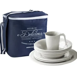 Set vaisselle Marine Business - Collection Harmony Perla - 16 Pièces