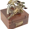 Sextant Décomarine 20 cm dans son vieux coffret