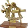 Sextant Décomarine sur bas en bois
