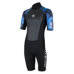 Shorty Aqualung HydroFlex - Noir/Bleu - 3mm