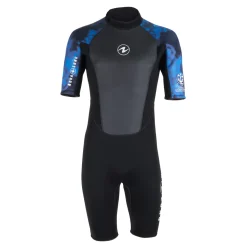 Shorty Aqualung HydroFlex - Noir/Bleu - 3mm