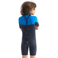 Shorty enfants Jobe Boston 2mm Back Zip Bleu