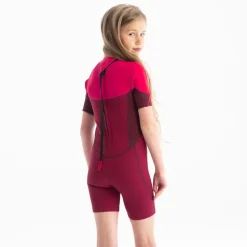 Shorty enfants Jobe Boston 2mm Back Zip Rose