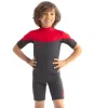 Shorty enfants Jobe Boston 2mm Back Zip Rouge
