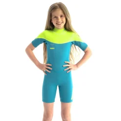 Shorty enfants Jobe Boston 2mm Back Zip Sarcelle