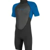 Shorty enfants O'Neill Reactor-2 back zip 2 mm Black Ocean