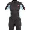 Shorty femme Billabong Launch back zip 2 mm - Gris