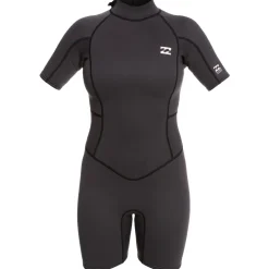Shorty femme Billabong Launch back zip 2 mm - Black