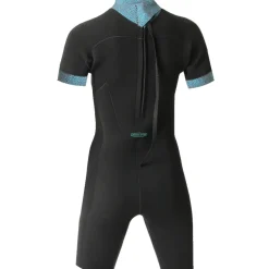 Shorty femme longe cote Ocean Step Dualzip Steamer 2/2mm Teal Elephant