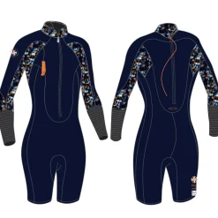 Shorty femme longe cote Ocean Step Optimizer 2/2 Navy Mineral