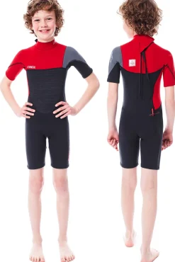 Shorty Junior Jobe Boston 2mm - Rouge