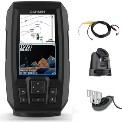 Sondeur Garmin Striker Vivid 4CV + sonde 77/200/455/800 KHz