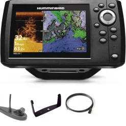 Sondeur GPS Humminbird Hélix 5 G3 CHIRP DI + Sonde 140/200/455 KHz