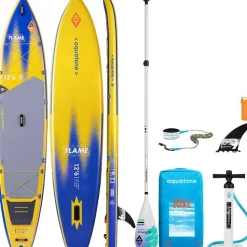 Sup Paddle Gonflable Touring Aquatone Flame Fusion 3.0 12.6