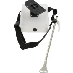 Support de sonde Télescopique  Pike'n Bass Float tube avec boite pour échosondeur