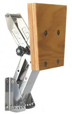 Support moteur Hors-Bord Inox Cape Horn escamotable et inclinable bois 25CV