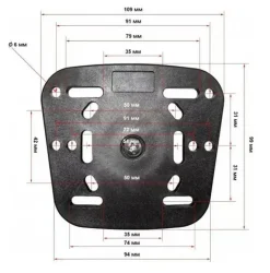 Support sondeur et sonde Amtrac Fishing à sangle pour float tube