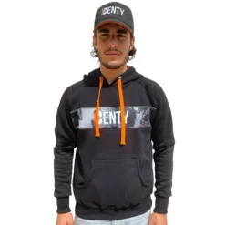 Sweat noir Denty Spearfishing à capuche