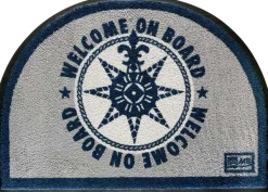 Tapis d'entrée Marine Business - Collection Welcome On Board - Bleu