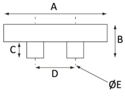 Taquet d'écoute Plastimo polyamide