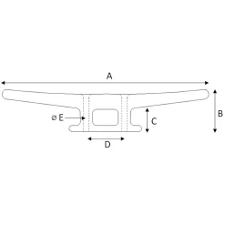 Taquet de tournage Nuova Rade  Polyamide 145x35 mm