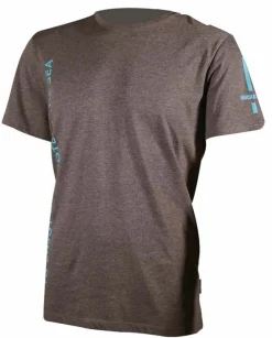 Tee shirt Beuchat - Gris Titanium / Bleu Atoll