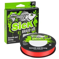 Tresse Berkley Sick Braid X8 Rouge 300 m