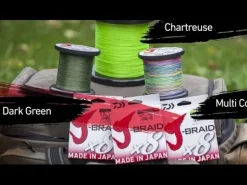 Tresse Daiwa J Braid 8 brins 150 m Chartreuse