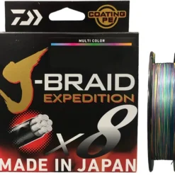 Tresse Daiwa J-Braid Expedition X 8 Multicolore - 300 M