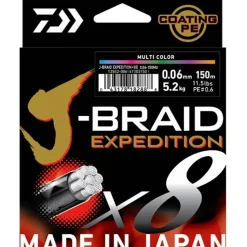 Tresse Daiwa J-Braid Expedition X 8 Multicolore - 500 M
