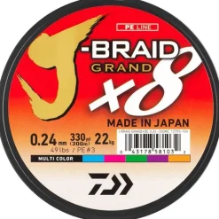 Tresse Daiwa J-Braid Grand X8 Multicolore 150m