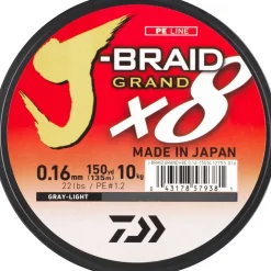 Tresse Daiwa J-Braid Grand X8 grise 1350m
