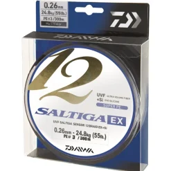 Tresse Daiwa Saltiga 12 Braid EX Multicolore 600m
