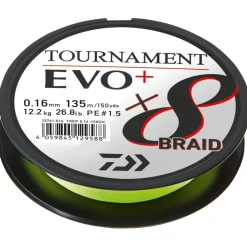 Tresse Daiwa Tournament 8 Braid Evo+ Verte 135 m