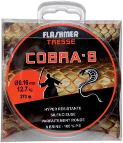 Tresse Flashmer Cobra 8 Grise 135 m