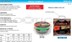 Tresse Flashmer Cobra 8 Vert Fluo 135 m