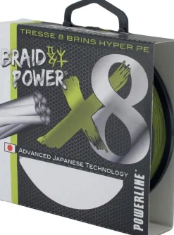 Tresse Powerline Braid Power X8 Verte 300 m