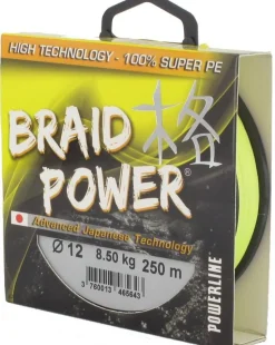 Tresse Powerline power jaune 1000 m