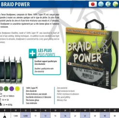 Tresse Powerline power verte 250 m